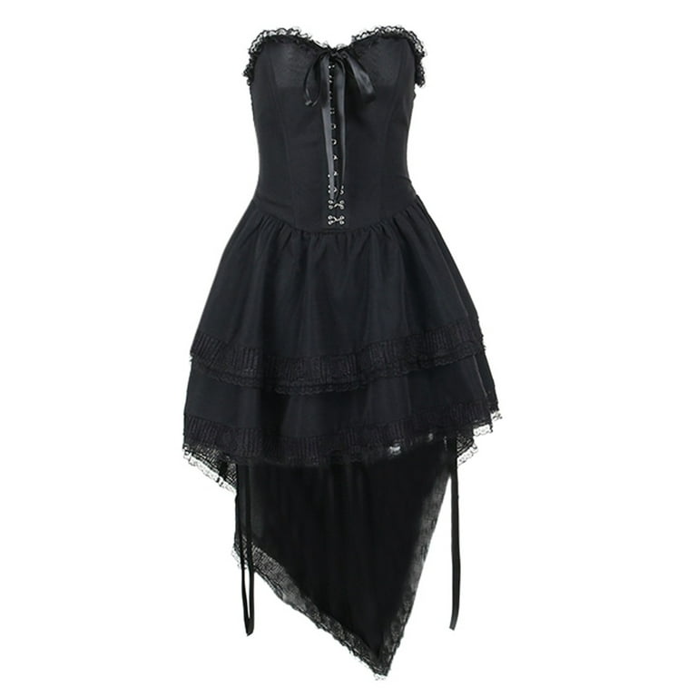 knee length dresses for ladies Short Strapless Satin Corset Dress With Exposed Boning And Beading