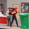 thumbnail image 2 of thinsony 1:64 People Figures Mini Deliveryman for Scenery Landscape Decoration Layout Style B, 2 of 9