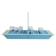 thumbnail image 3 of Juego de beber copa de vino BuyWeek Juego de bar en forma de barco 8 vasos de cristal, 3 of 14