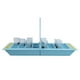 thumbnail image 3 of Juego de beber copa de vino BuyWeek Juego de bar en forma de barco 8 vasos de cristal, 3 of 14