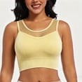 thumbnail image 5 of Lopecy-Sta Women’s Sports Bra High Neck Mesh Layered Longline High Support Workout Top Removable Padded Seamless Bra for Gym and Daily Wear, 5 of 6