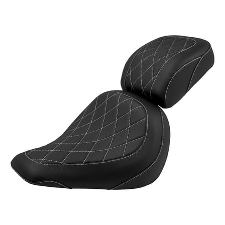 Motorcycle Seats Driver Solo Passenger Pillon Cushion For Harley Fat Boy 2018-24