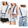 thumbnail image 2 of Clear Crossbody Bag, EEEkit Stadium Approved Clear Shoulder Bag, Waterproof PVC Messenger Bag for Sports Games, Concerts, 2 of 6