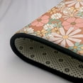thumbnail image 4 of DouZhe Tapis de Sol Antidérapant Lavable en Machine Motif Floral Rétro, Style Rose, 63x48 Pouces, 4 of 6
