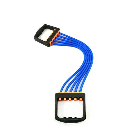 Advancent Expansor de pecho Tirador de músculos Banda elástica Mano de obra multicolor Tamaño compacto Agujeros de ayuda de resiliencia de Accesorios para máquinas de ejercicios Azul