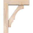 thumbnail image 3 of Ekena Millwork 7 1/2"W x 30"D x 38"H Balboa Block Smooth Bracket w/ Offset Brace, Douglas Fir, 3 of 25