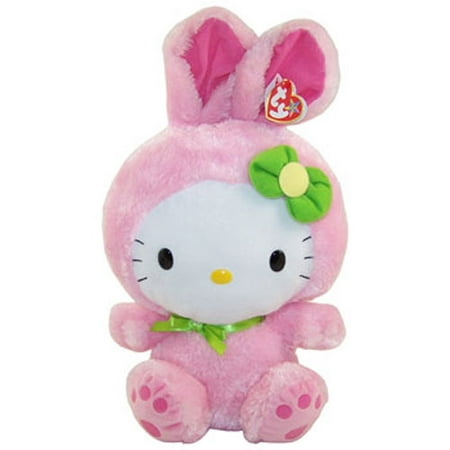 TY Beanie Buddy - HELLO KITTY (PINK BUNNY SUIT - 15