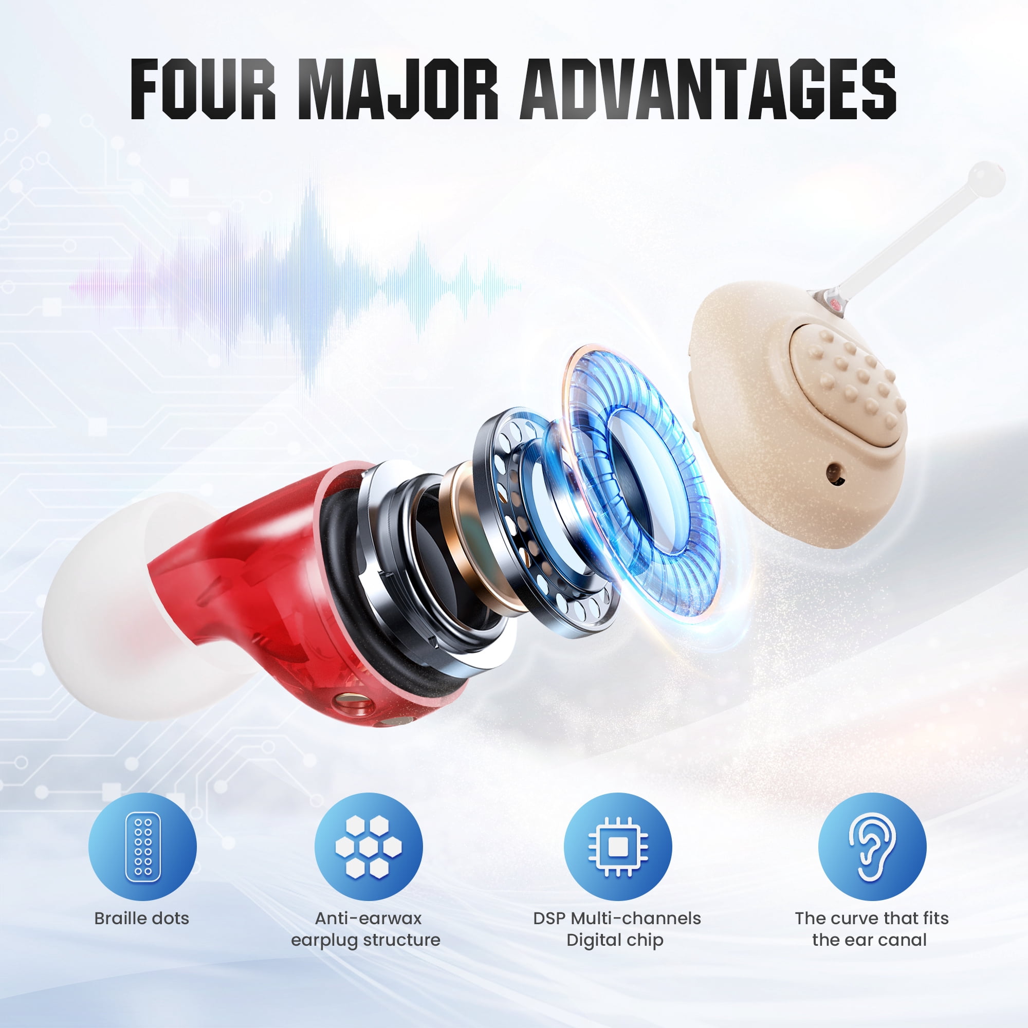 iadr OTC In-Ear Hearing Aids – Effortless Clarity, Discreet & Rechargeable