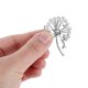 thumbnail image 5 of Raindrops Pin De Floral Con Y Para Y Bufanda Plateado, 5 of 8