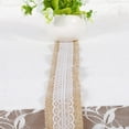 thumbnail image 2 of Natural Jute Burlap Ribbon With White Lace Rustic Style Wedding Party Craft Decoration #2, 2 of 3