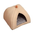 thumbnail image 2 of Casa de Peluche para Gatos y Perros Yuyangstore Cama Cueva Antideslizante Marrón Mediano Grande, 2 of 8