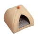 thumbnail image 2 of 2 uds cueva mascota cama bola decorativa gato casa cálida antideslizante tienda para perros S Gris Marrón M Zulema peluche perros cama gato, 2 of 8
