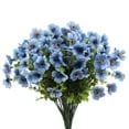 thumbnail image 3 of 15PCS Artificial Flowers Outdoor No Fade Shrubs Silk Flowers Window Box Garden Porch Home Decorationï¼Blueï¼, 3 of 5