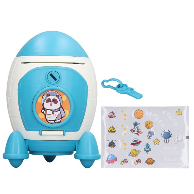 Hucha de cápsula espacial, hucha para niños, hucha para niños, diseño revolucionario