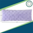 thumbnail image 6 of (2 pack) Your Zone Lilac Bud Checkerboard Plush Body Pillow, 19" x 48", 6 of 11