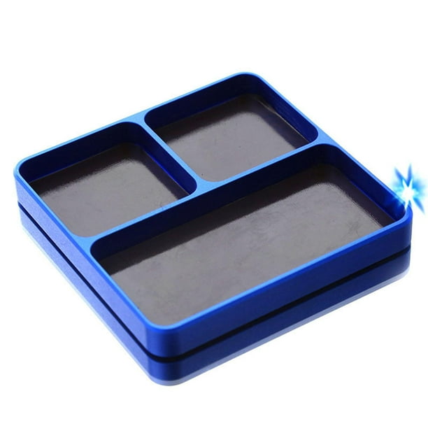 Bandeja de herramientas Organizador de piezas de bandeja de almacenamiento de piezas pequeñas 98x98 cm Multi Propósito para reparación de teléfonos Azul