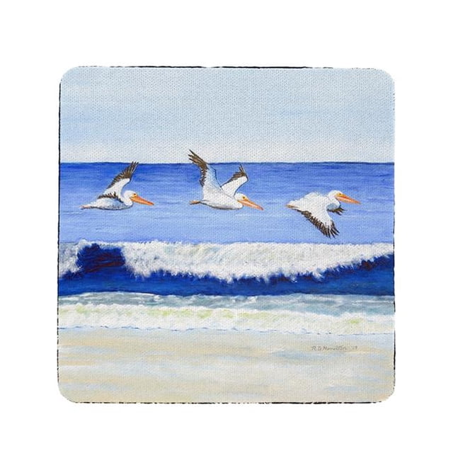 Betsy Drake CT1076 Skimming le Surf Coaster - Ensemble de 4