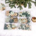 thumbnail image 3 of 24PCS/Box Vintage Snowflake Christmas Wooden Pendants Ornaments Christmas Tree Ornaments Christmas Decorations Hanging Gifts, 3 of 5