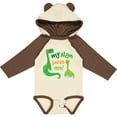 thumbnail image 3 of Inktastic My Nan Loves Me Grandson Dinosaur Boys Long Sleeve Baby Bodysuit, 3 of 5