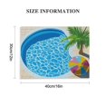 thumbnail image 3 of BCIIG Palm Tree Beach Wall Art Canvas Print for Living Room Bedroom Home Office Decor 16x12in, 3 of 6