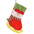 thumbnail image 2 of Fiudx Ofertas del día Calcetines a cuadros rojos y negros de Navidad, bolsa de regalo, decoraciones para árboles de Navidad, 2 of 3