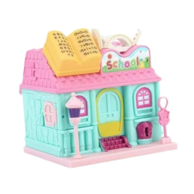Siruishop Maison de Poupée pour Enfants Jouet Pliant Maison de Poupée Jouet Maison de Poupée à Moteur Fin avec Jeu de Rôle Collège