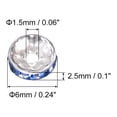thumbnail image 2 of CHOK 200Pack 6mm Rondelle Spacer Beads  Silver Plated Rhinestone Spacer Beads for Jewelry Making Supplies  Gold White, 2 of 6