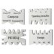 thumbnail image 2 of Carbon Steel Angle Gauge Wire Cutting Bit Tool Gauge Setting Template Stainless Nickel Plated Thread Carpenter Measuring Tool, 2 of 4