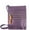 Purple 2 T, variant on Silver Fever Genuine Leather Travel Shoulder Cross Body Purse Handbag