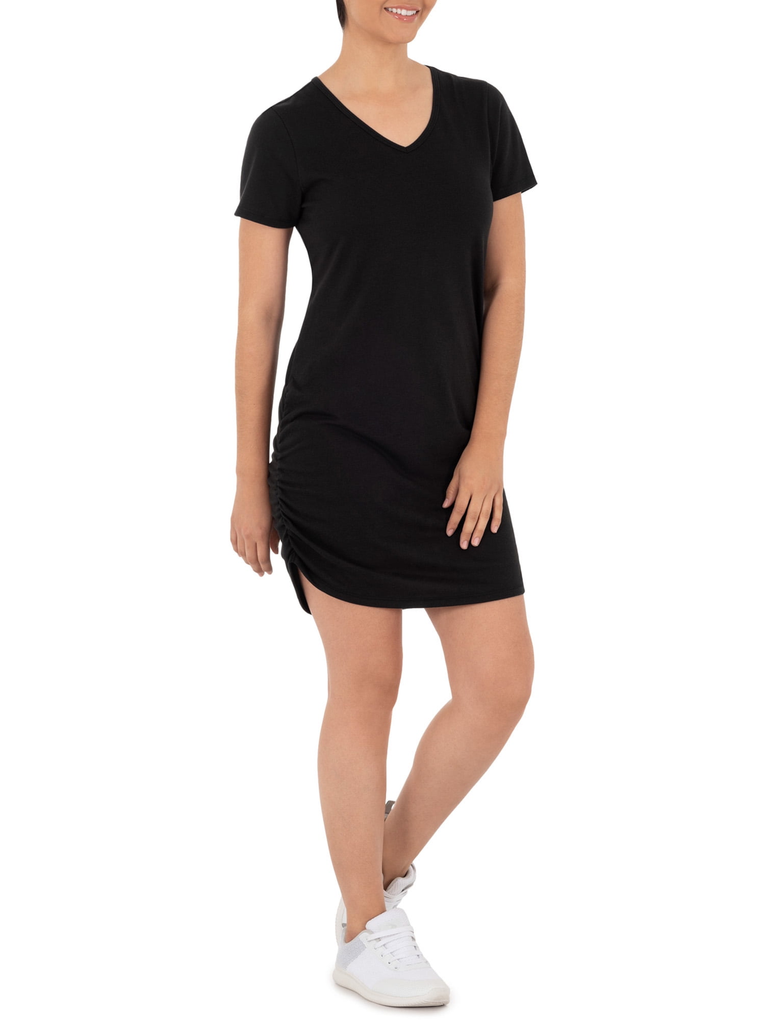 black t shirt dress walmart