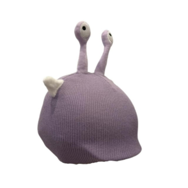 harper Ski Helmet Cover Decorative Cartoon Soft Protector Knitted Hat Decoration Winter Purple