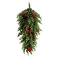 thumbnail image 2 of cpengpj 60cm Green Polyethylene Christmas Hanging Tree Ornament, Realistic Upside Down Holiday Decor for Wall and Door Festive Ambiance, 2 of 6