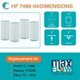 thumbnail image 4 of Hurricane 16 Pack HF7469-04 Advanced Pool and Spa Filter Cartridge Replacement, 4 of 11