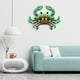 thumbnail image 3 of 3 Uds Metal Cangrejo Pared Decoración Valla Patio Escultura Decorativa Placa Decoración, 3 of 9