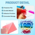 thumbnail image 3 of Uxcell 72Pcs Cera de Pegamento para Pintura de Diamante 5D Cuadrada DIY Recargas de Cera para Pintura de Diamante con Caja de Almacenamiento (25mm/1", Rosa), 3 of 7