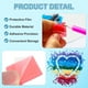 thumbnail image 3 of Uxcell 72Pcs Cera de Pegamento para Pintura de Diamante 5D Cuadrada DIY Recargas de Cera para Pintura de Diamante con Caja de Almacenamiento (25mm/1", Rosa), 3 of 7