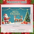 thumbnail image 2 of Santa Claus Christmas Banner Reindeer Xmas Display Christmas Tree Gift Boxes Holiday Backdrop for Christmas Party Holiday Decoration Indoor Celebration, 2 of 9