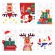 thumbnail image 2 of Adhesivos navideños para ventanas, CCINEE, 352 unidades, con forma de copos de nieve, 2 of 7