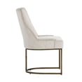 thumbnail image 3 of Sunpan Florence 18.5" Transitional Fabric Dining Chair in Cream (Set of 2), 3 of 7