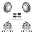 thumbnail image 1 of Transit Auto Rear Disc Brake Caliper Coated Rotors and Ceramic Pads Kit for Car Volkswagen Jetta with 260mm Diameter Rotor 7th 8th Digit Of VIN Is "1K" KCG-100234C, 1 of 11