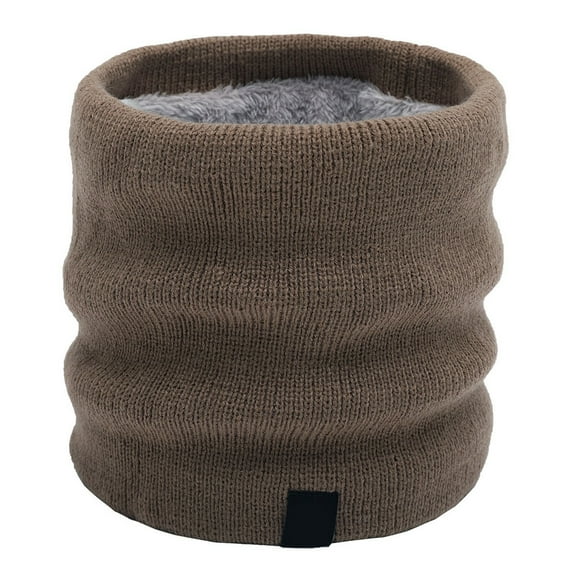 Autumn Winter Unisex Solid Color Knitted Pullover Scarf Velvet Thickened Warmth For Outdoor Activities