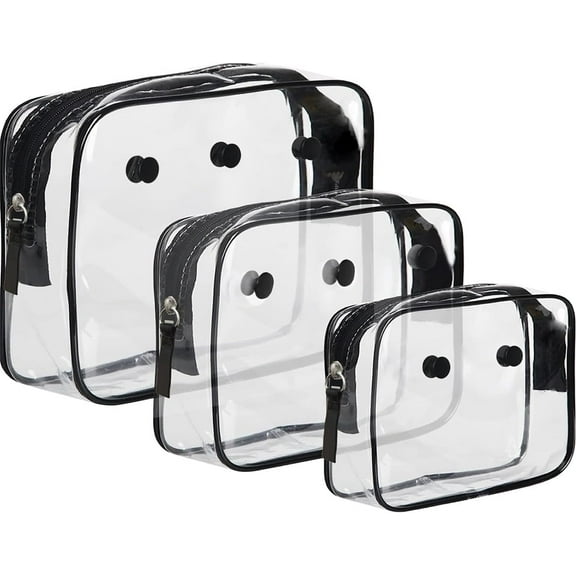 Clear Insert Bag for Bogg Bag Accessories, Clear Cosmetic Organizer Bags for Travel, Zipper Clear Makeup Bag Compatible with Bogg Bag, Waterproof Clear Toiletry Insert Bags for Travel