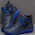 thumbnail image 2 of SACFOF Ankle Boots for Women Arch Support Womens Low Heel Fashion Lac Up Zipper Booties Casual Walking Short Bootie Slip On Vintage Leather Ladies Sneaker Fall Winter Outdoor Flat Roman Shoes, 2 of 6