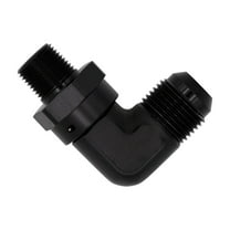 Flo Supply 1/4" NPT 90 Degree Male To 6AN Male Swivel Adapter