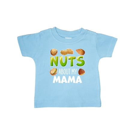 

Inktastic Nuts About My Mama Peanut Almond Pistachio Gift Baby Boy or Baby Girl T-Shirt
