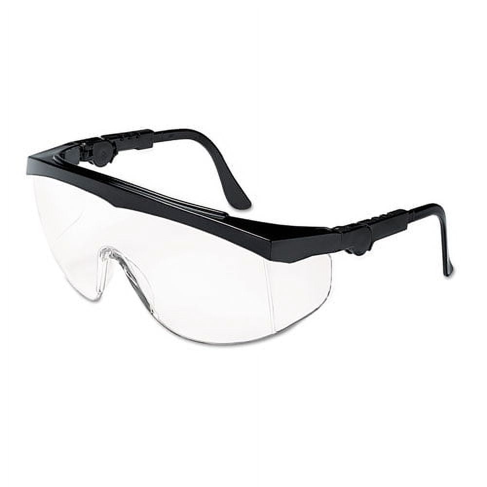 Tomahawk Wraparound Safety Glasses, Black Nylon Frame, Clear Lens, 12/box | Bundle of 2 Boxes
