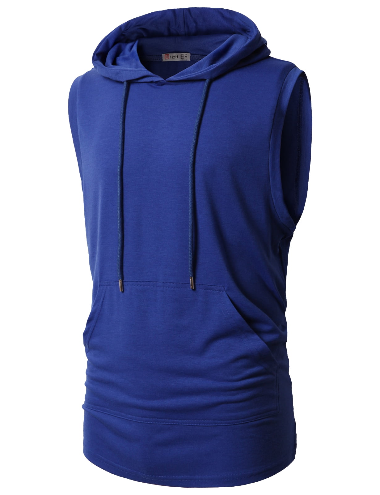 H2H Men's Casual Comfortable Fit Hoodie Tank Tops Sleeveless Active