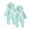 Mint Green, variant on Newborn Fleece Jumpsuit Baby Girls Clothes Plush Footed Long Sleeve Rompers Onesies Pajamas Soft Boys Winter Outfits, Purple, 0 Months