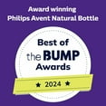 thumbnail image 3 of Philips Avent Natural Baby Bottles with Natural Response Nipples (Medium Flow, Flow 3), 9oz, Blue, 3-Pack, SCY903/23, 3 of 13