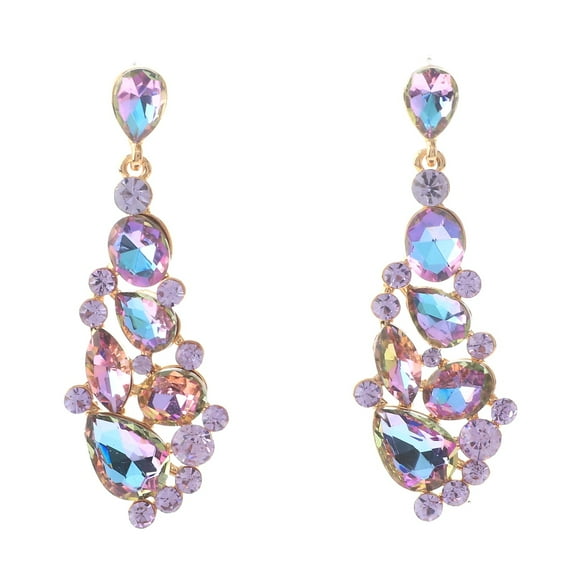 Crystal Rhinestone Drop Earrings